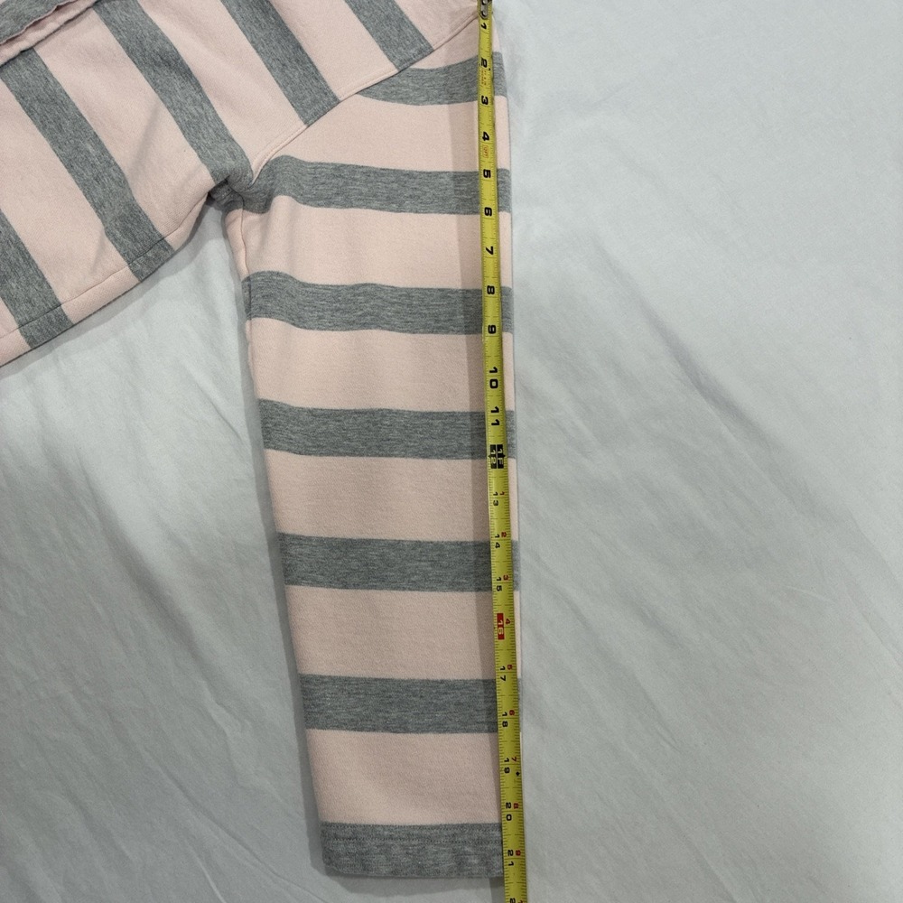Lauren Ralph Lauren Women's 1/4 Zip Pullover‎ Size Large Striped Cotton Casual - Picture 13 of 16
